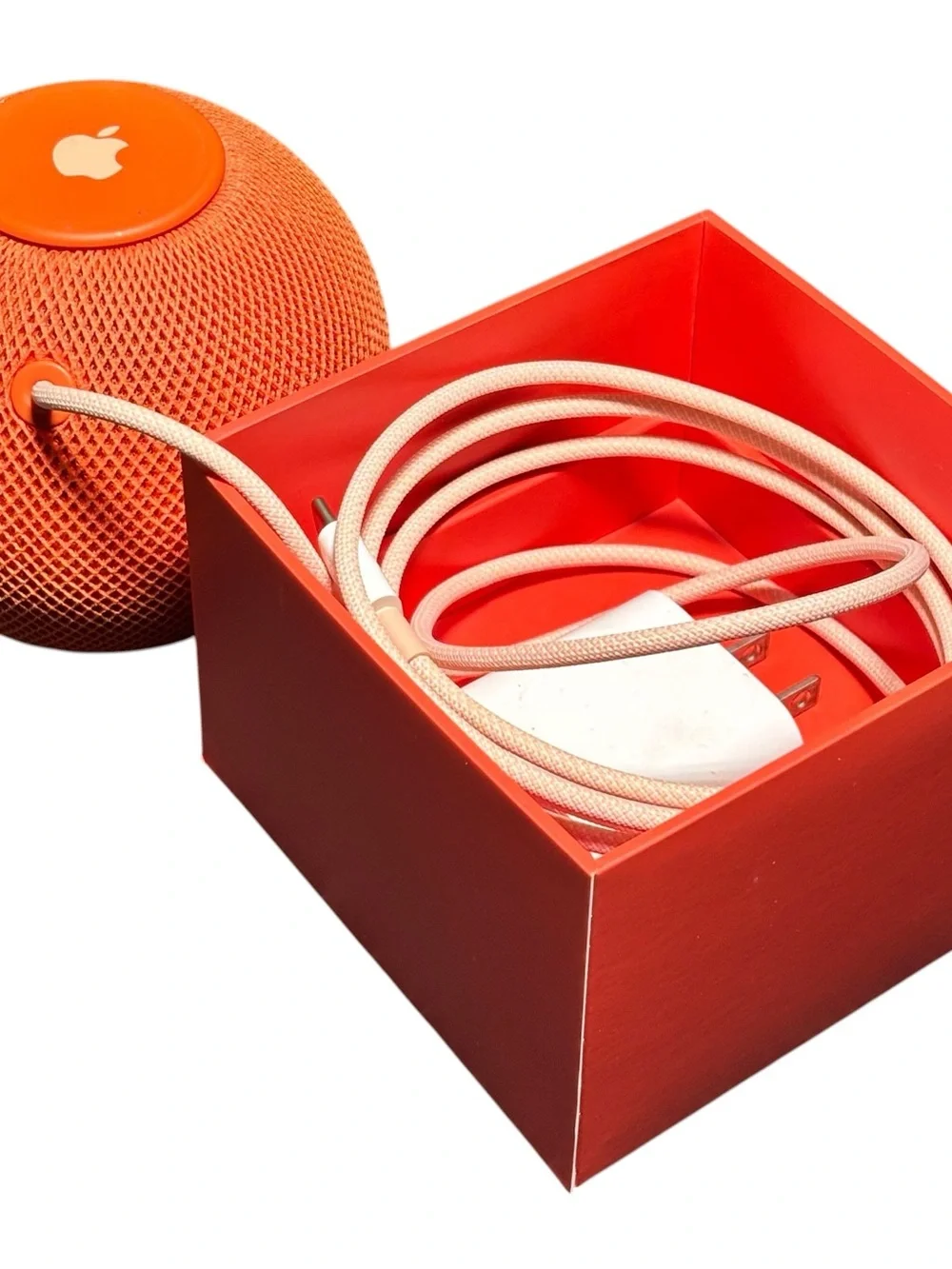 Apple HomePod Mini - Bright Orange Mesh Smart Speaker